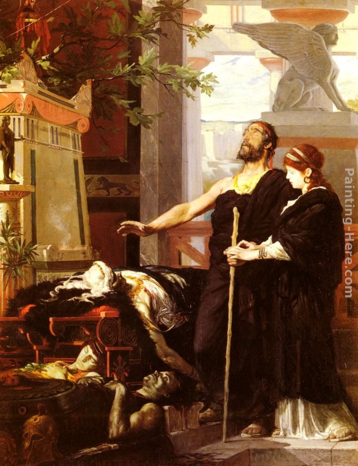 Theobald Chartran Les Exiles De Thebes